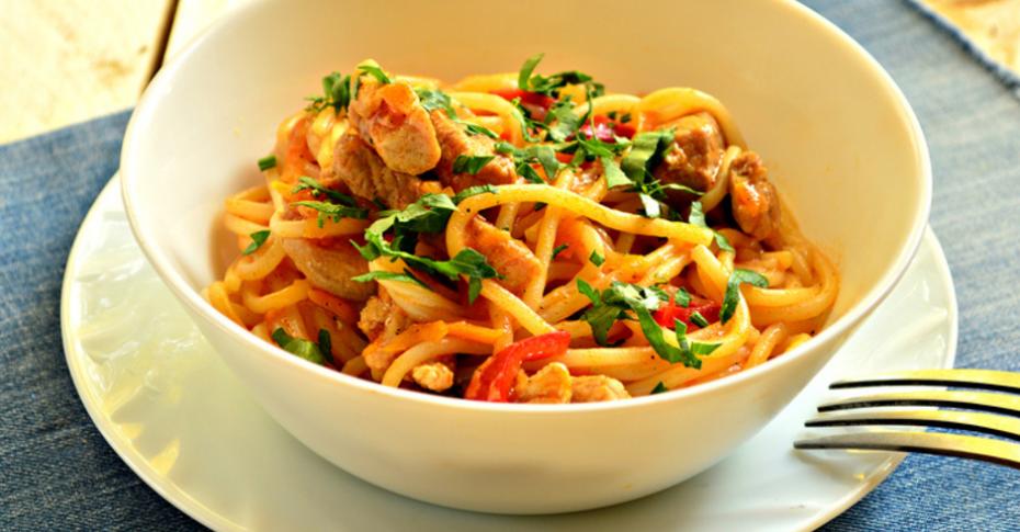 Спагетти с фаршем и томатной пастой рецепт с фото пошагово